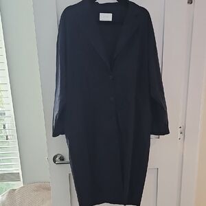 OAK + FORT Black Cotton Dress Size S
